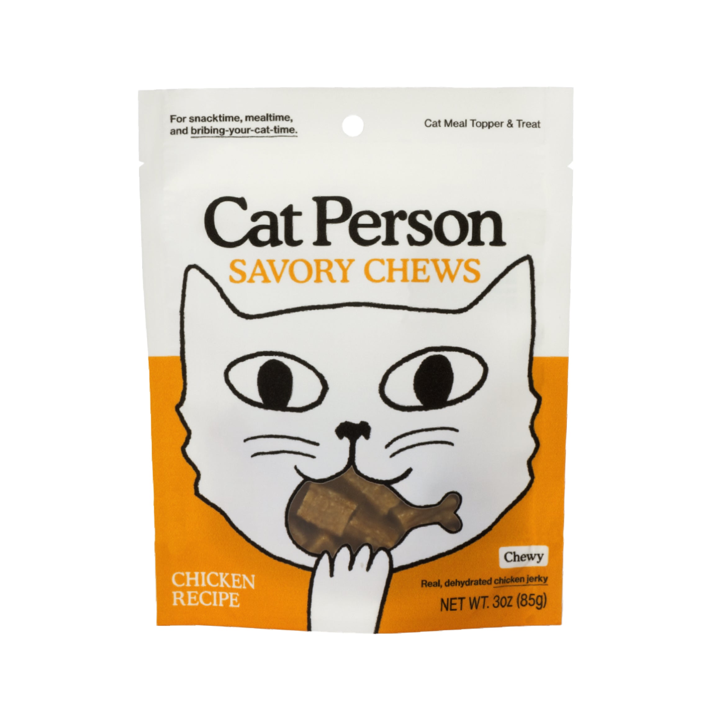 Weruva Cat Person Chicken Savory Chews Jerky Cat Treats