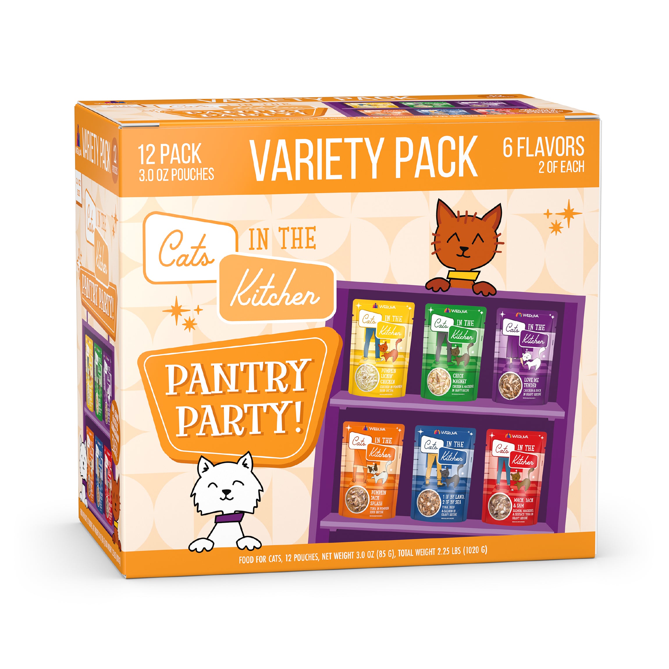 Cats in the Kitchen Pantry Party Variety Pack Weruva