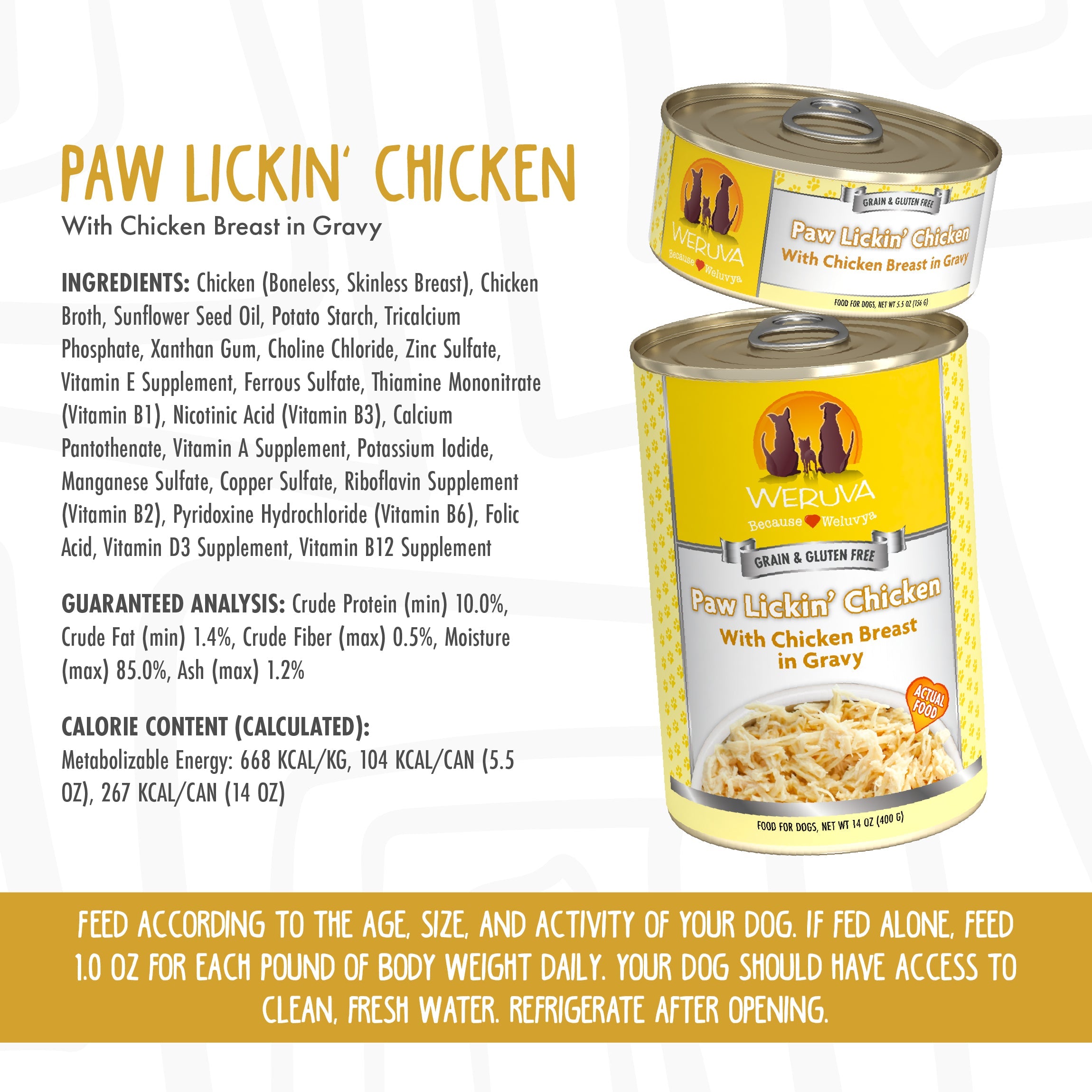 Weruva Classic Dog Paw Lickin Chicken